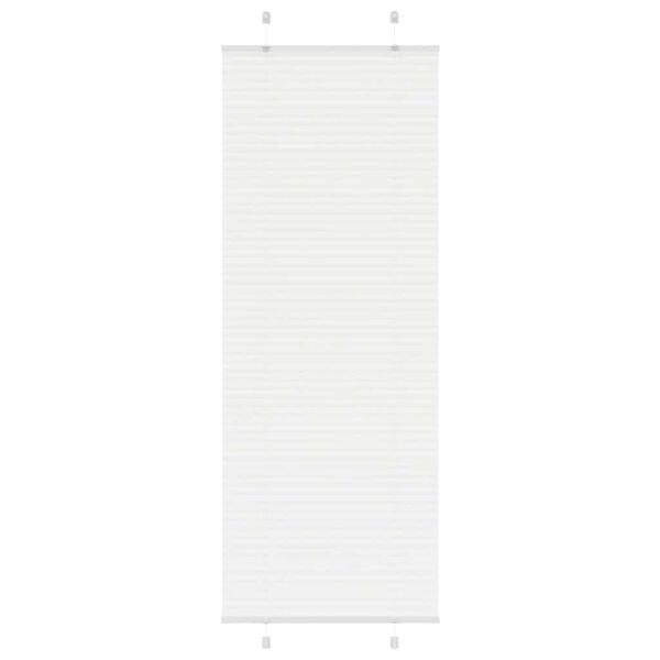 vidaXL Plissee Wei&szlig; 75x200 cm Stoffbreite 74,4 cm Polyester