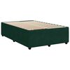 vidaXL Boxspringbett mit Matratze Dunkelgr&uuml;n 120x200 cm Samt