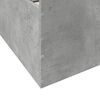 vidaXL Bettgestell mit Schubladen Betongrau 135x190 cm Holzwerkstoff