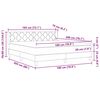 vidaXL Boxspringbett mit Matratze Dunkelbraun 180 x 200 cm