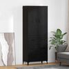 vidaXL Highboard Schwarz Eichen-Optik 69,5 x 34 x 180 cm Holzwerkstoff