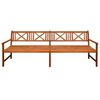 vidaXL Gartenbank mit Auflagen 240 cm Massivholz Akazie