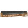 vidaXL Outdoor-Sofagarnitur mit Kissen 6 pcs Natur und Anthrazit