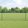 vidaXL Zaun mit Pfosten Grün 1,2 x 10 m Stahl und PVC
