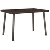 vidaXL Garten-Couchtisch Rechteckig Braun 60x40x37 cm Poly Rattan