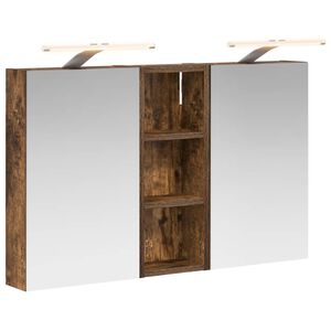vidaXL Badezimmerschrank-Set 3 pcs 80 x 10,5 x 50 cm Holzwerkstoff
