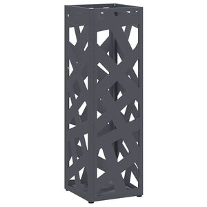 vidaXL Regenschirmst&auml;nder Anthrazit 15,5 x 15,5 x 49 cm Stahl