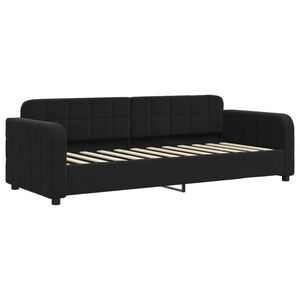 vidaXL Tagesbett Schwarz 80x200 cm Samt