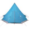 vidaXL Tipi-Campingzelt 4 Personen Blau Wasserdicht
