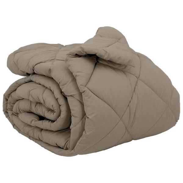 vidaXL Winterbettdecke Hellgrau 240 x 260 cm Mikrofaser