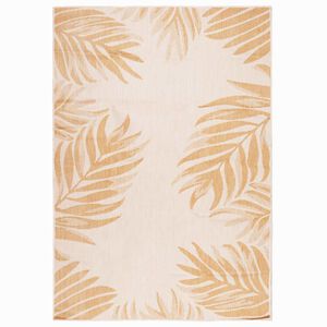 vidaXL Outdoor-Teppich Flachgewebe 200x280 cm Blattmuster