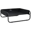 vidaXL Hundebett Schwarz 75 x 75 x 30 cm Stahl
