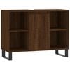 vidaXL Badschrank Braun Eichen-Optik 80x33x60 cm Holzwerkstoff