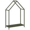 vidaXL Brennholzregal Olivgr&uuml;n 60x25x90 cm Kaltgewalzter Stahl