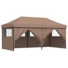 vidaXL Party-Zelt Braun 292 x 580 x 315 cm Oxford-Stoff