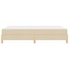 vidaXL Boxspringbett mit Matratze Creme 160 x 200 cm Stoff