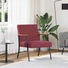 vidaXL Sessel Weinrot 59 x 75 x 78 cm Stoff