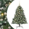 vidaXL K&uuml;nstlicher Weihnachtsbaum mit 150 LEDs mit St&auml;nder Gr&uuml;n 120 cm