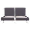 vidaXL Bettgestell Grau Kunstleder 140 x 200 cm