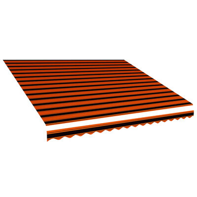 vidaXL Markisenbespannung Canvas Orange & Braun 450x300 cm