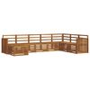 vidaXL Sofagarnituren 8 pcs Natur Massivholz Akazie
