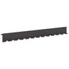 vidaXL Raseneinfassung 10 Stk. 102 x 10 x 4 cm Stahl Schwarz