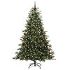 vidaXL K&uuml;nstlicher Weihnachtsbaum mit 300 LEDs mit St&auml;nder Gr&uuml;n 240 cm