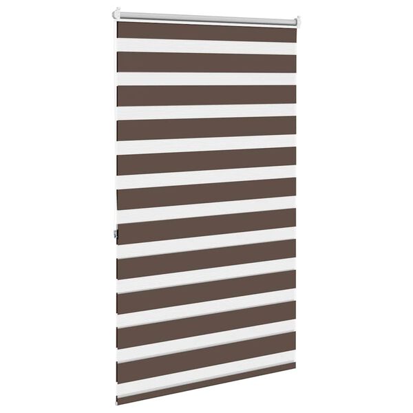 vidaXL Zebra-Rollo 100,9 x 175 cm, Stoffbreite 96,7 cm, Kaffeebraun
