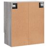 vidaXL Wandschrank Grau Sonoma 60x31x70 cm Holzwerkstoff