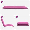 vidaXL Sonnenliege Klappbar Rosa 175x54x8,5 cm Oxford-Gewebe