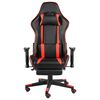 vidaXL Gaming-Stuhl mit Fu&szlig;st&uuml;tze Drehbar Rot PVC