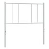 vidaXL Ersatz-Kopfteil Metall Wei&szlig; 107 cm