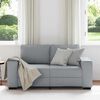 vidaXL 2-Sitzer-Sofa Hellgrau 160x77x82 cm Stoff