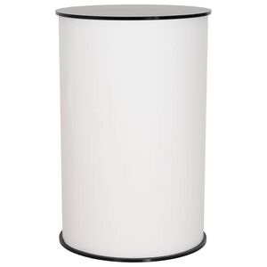 vidaXL Messetheke Schwarz und Wei&szlig; &Oslash; 60 x 93 cm Holzwerkstoff und PP