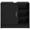 vidaXL Waschbecken-Schrank mit Speicher Schwarze Eiche 63 x 29 x 55 cm