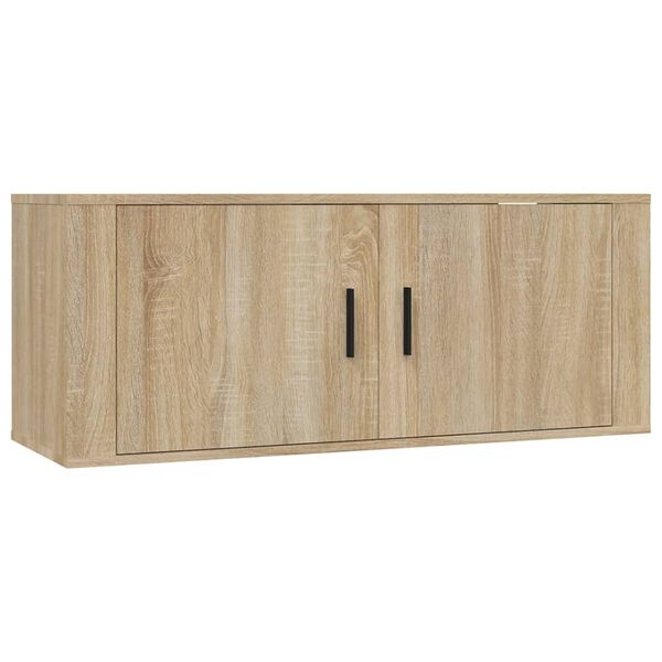 vidaXL 3-tlg. TV-Schrank-Set Sonoma-Eiche Holzwerkstoff