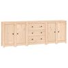 vidaXL Sideboard 230x35x80 cm Massivholz Kiefer