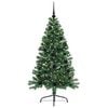 vidaXL K&uuml;nstlicher vorbeleuchteter Weihnachtsbaum Gr&uuml;n 150 cm PVC