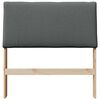 vidaXL Gepolstertes Kopfteil Dunkelgrau 90 cm Massives Kiefernholz