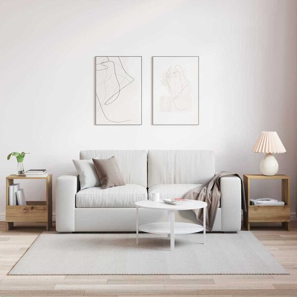 vidaXL Magazinregal 2 pcs Artisan-Eiche 35 x 30 x 45 cm