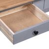 vidaXL Couchtisch Grau 100x60x43,5 cm Massivholz Panama-Kiefer