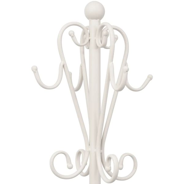 vidaXL Kleiderst&auml;nder Eisen Antik Wei&szlig;