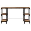 vidaXL Schreibtisch mit Regal Altholz 140 x 50 x 75 cm Holzwerkstoff