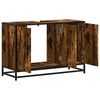 vidaXL Waschbeckenunterschrank R&auml;uchereiche 90x33x60 cm Holzwerkstoff