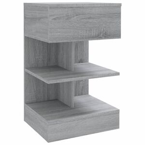 vidaXL Nachttisch Grau Sonoma 40x35x65 cm Holzwerkstoff