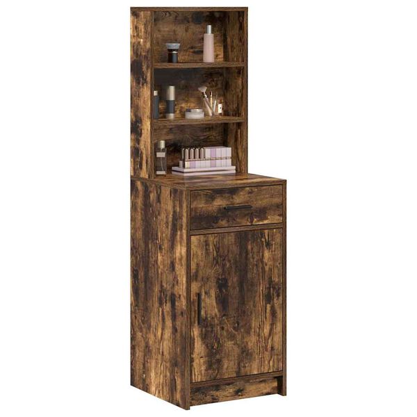 vidaXL Highboard Ger&auml;ucherte Eiche 40 x 40,5 x 135 cm Holzwerkstoff