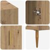 vidaXL Schreibtisch Artisan-Eiche 140 x 50 x 75 cm Holzwerkstoff