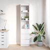 vidaXL Highboard Wei&szlig; 37,5x35x180 cm Holzwerkstoff