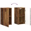 vidaXL TV-Wandregal-Set Wandmontiert 4 pcs Altholz Holzwerkstoff