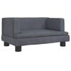 vidaXL Hundebett Dunkelgrau 60x40x30 cm Samt